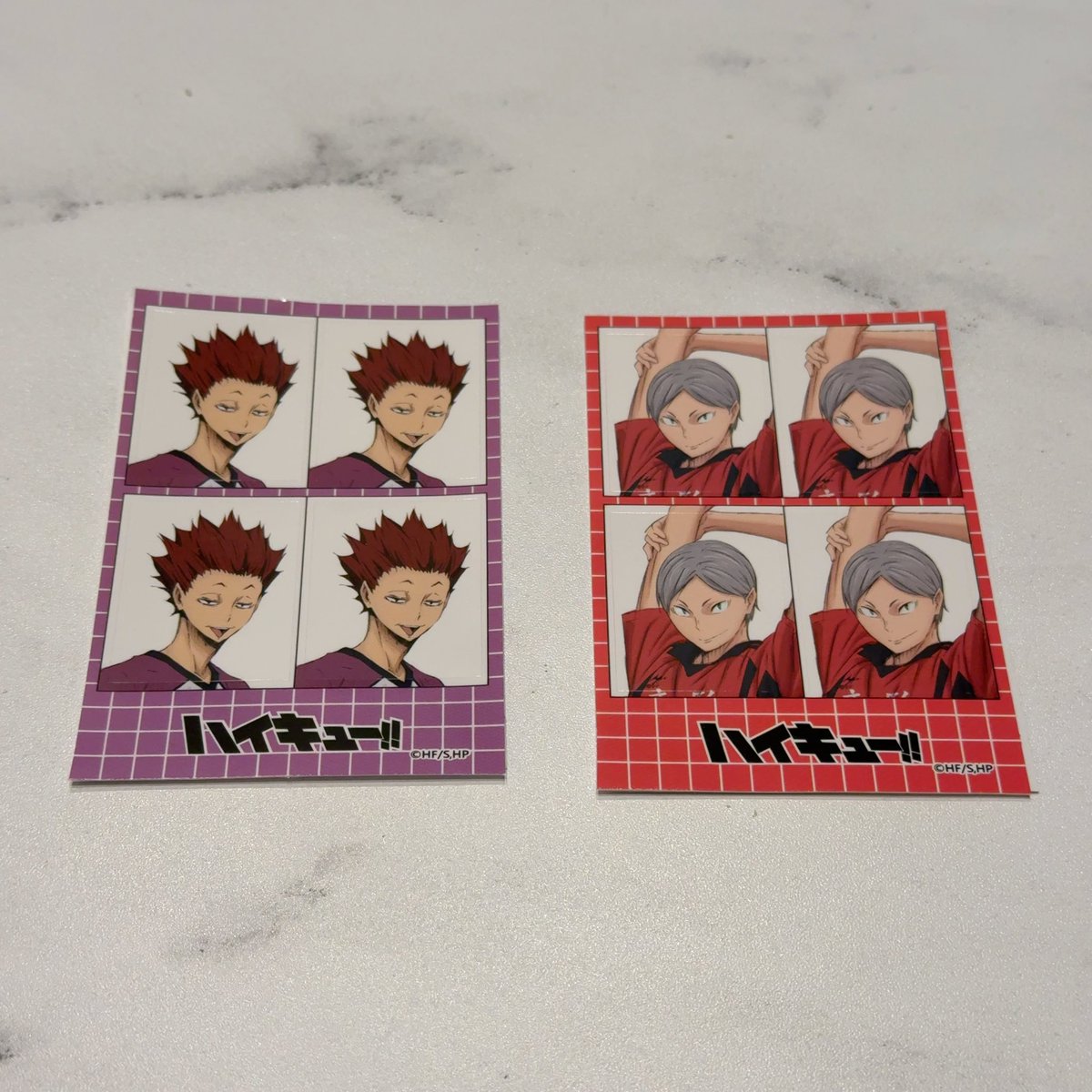 spring___s2's tweet photo. 【 交換 】ハイキュー ステッカー 証明写真 

譲：天童覚  灰羽リエーフ
求：研磨（優先） 黒尾

⚠️郵送での交換のみ
お心当たりある方はリプかdmください🙇‍♀️ https://t.co/ALRKwLHyYG