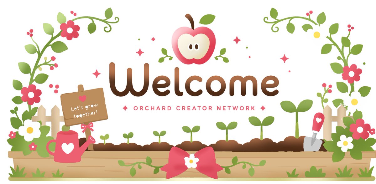AngelchuuVT's tweet photo. Server launch teaser~ 
A network for Vtubers, streamers and artists to all get to know each other and collab!! #vtuber
Orchard will be a place for everyone to grow and to make long lasting friendships! <3 https://t.co/pB83FdvO7C