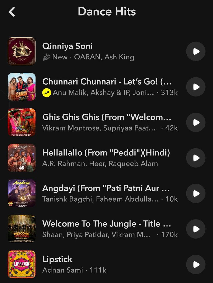 nehalchudasama9's tweet photo. Thank you for all the love to “Qinniya Soni”.
* Trending on Instagram audio
 * #1 Qinniya Soni is featured in the Dance Hits playlist on Snapchat!
 * #2 Qinniya Soni is featured in the Chill Vibes playlist on Snapchat!
AND to see YOUR LOVE IN THE COMMENTS 
HERE https://t.co/wbeoiYYAv7
I LITERALLY YELLED MY HEART OUT ❤️🥹