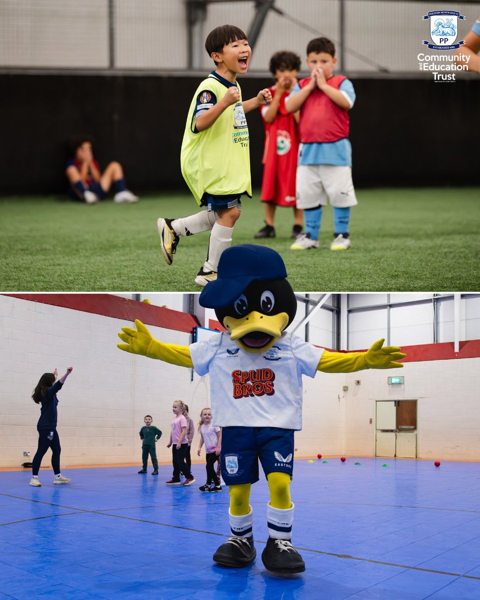 pnecommunity's tweet photo. ⚽ Two venues and a summer full of fun.

Kellogg’s Soccer School at PlayFootball Preston and Summer Camp at All Hallows High School are available for children aged five to 11-years-old. Football, games, multi-skills and more.

Book your place today.

#PNECET | #pnefc