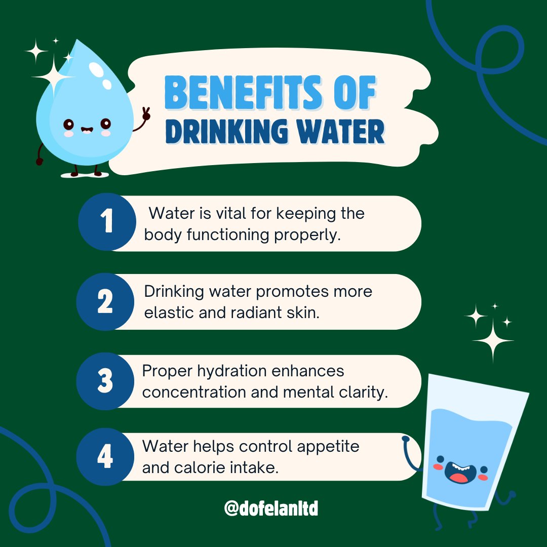 Dofelanng's tweet photo. Hydration is more important than you think

Drinking enough water helps:
✅ Keep you hydrated
✅ Improve focus
✅ Support healthy skin
✅ Regulate body temperature
✅ Boost overall wellness

Stay refreshed with every sip.

Get your Dofelan Water today! #StayHydrated #Dofelanltd https://t.co/rr0M4IULbJ