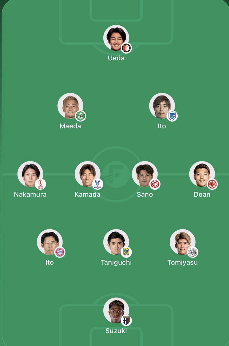 sinabennka's tweet photo. 🚨日本代表🇯🇵スタメン速報‼️
マジでベストメンバーでしょう！！！
さあ勝つしかない！！！！！ https://t.co/nRFbXJsQXV