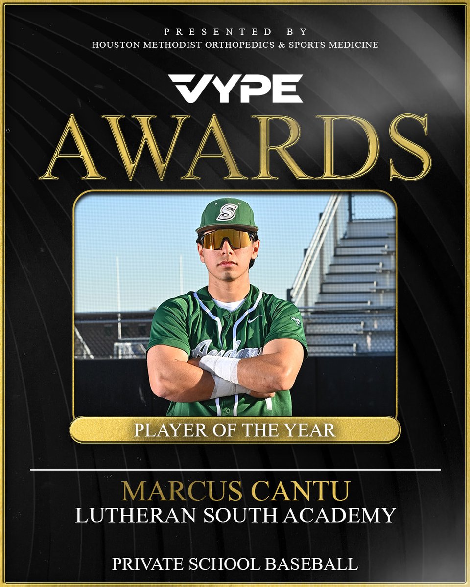 vypehouston's tweet photo. Congratulations to the Winners🏅 of the 2025-2026 VYPE Awards for Public and Private School Baseball players &amp; Teams of the Year, presented by @MethodistHosp!! #vypeawards https://t.co/CzWwPVC6zn