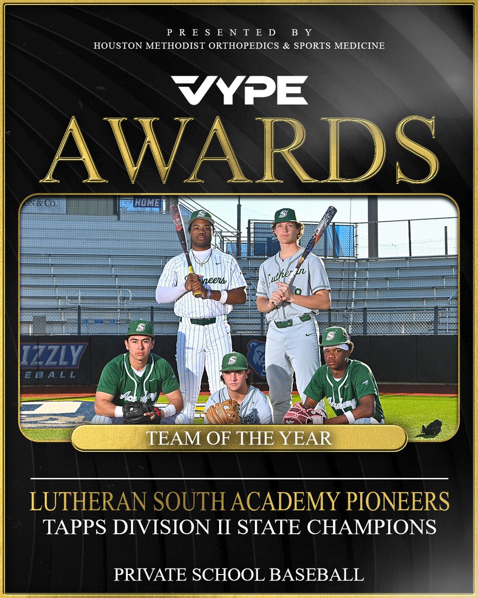 vypehouston's tweet photo. Congratulations to the Winners🏅 of the 2025-2026 VYPE Awards for Public and Private School Baseball players &amp; Teams of the Year, presented by @MethodistHosp!! #vypeawards https://t.co/CzWwPVC6zn
