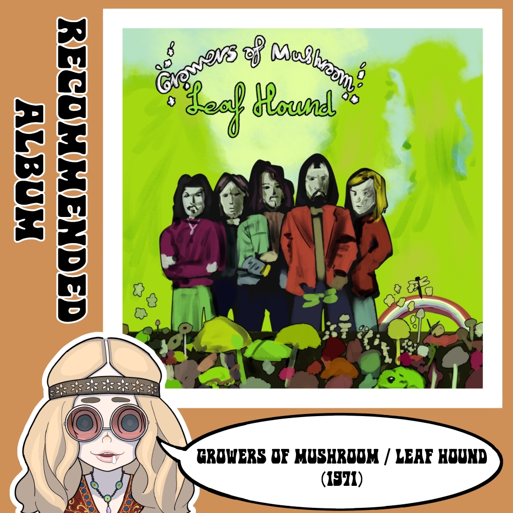 metal_kinoko666's tweet photo. #お勧め盤イラスト
Growers Of Mushroom / Leaf Hound (1971)
イギリスのクラシックなサイケデリックロックバンドの1枚目(といってもいい)。
ファズが効いた重く荒くグルーヴィーなサウンドが気持ちい!
ブルースロック好きにもお勧め!
お勧め曲「Freelance Fiend」
#LeafHound #ワンドロ https://t.co/K9dC3g6TIN