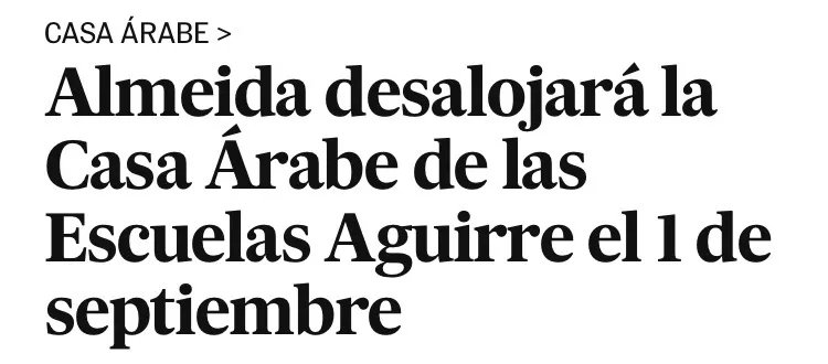 Tyrexito's tweet photo. El peor alcalde de Madrid va a joder también La casa árabe. Nos están robando Madrid. https://t.co/p2PXoKq7eL