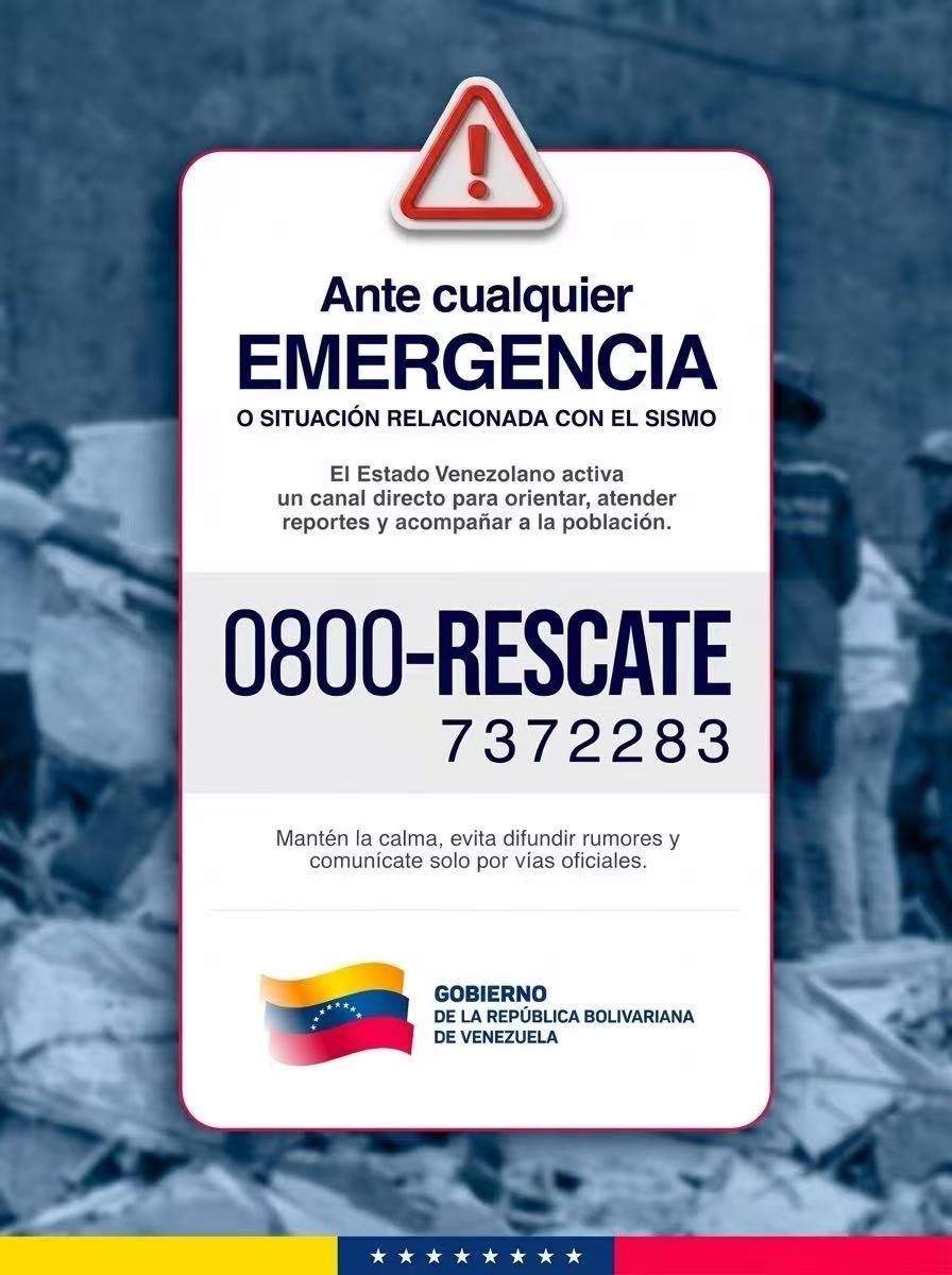 mippci_ven's tweet photo. Ante cualquier emergencia, el Estado Venezolano activa 0800-RESCATE

Mantén la calma, evita difundir rumores y comunícate solo por vías oficiales. https://t.co/MJXKuibtHB