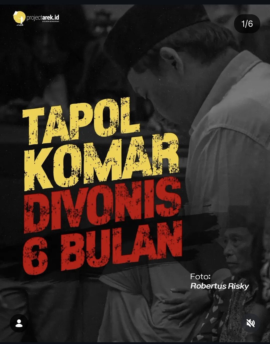 BudiBukanIntel's tweet photo. Kawan kami Komar diberi vonis 6 bulan penjara, cuma gara2 retweet da sebarin pamflet instagram

Setelah vonis bebas, malah ditahan lagi, lalu kena vonis beraalah di jatim, sungguh biadab

Bebaskan kawa kami! https://t.co/3dyeWmCnQ4