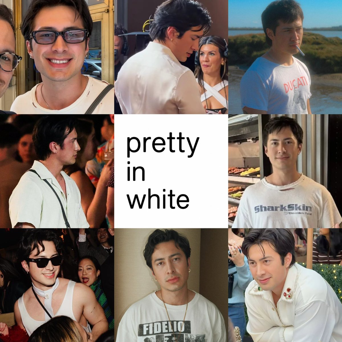 hudneko's tweet photo. he’s so painfully pretty in white https://t.co/d4uj9lZ7nQ