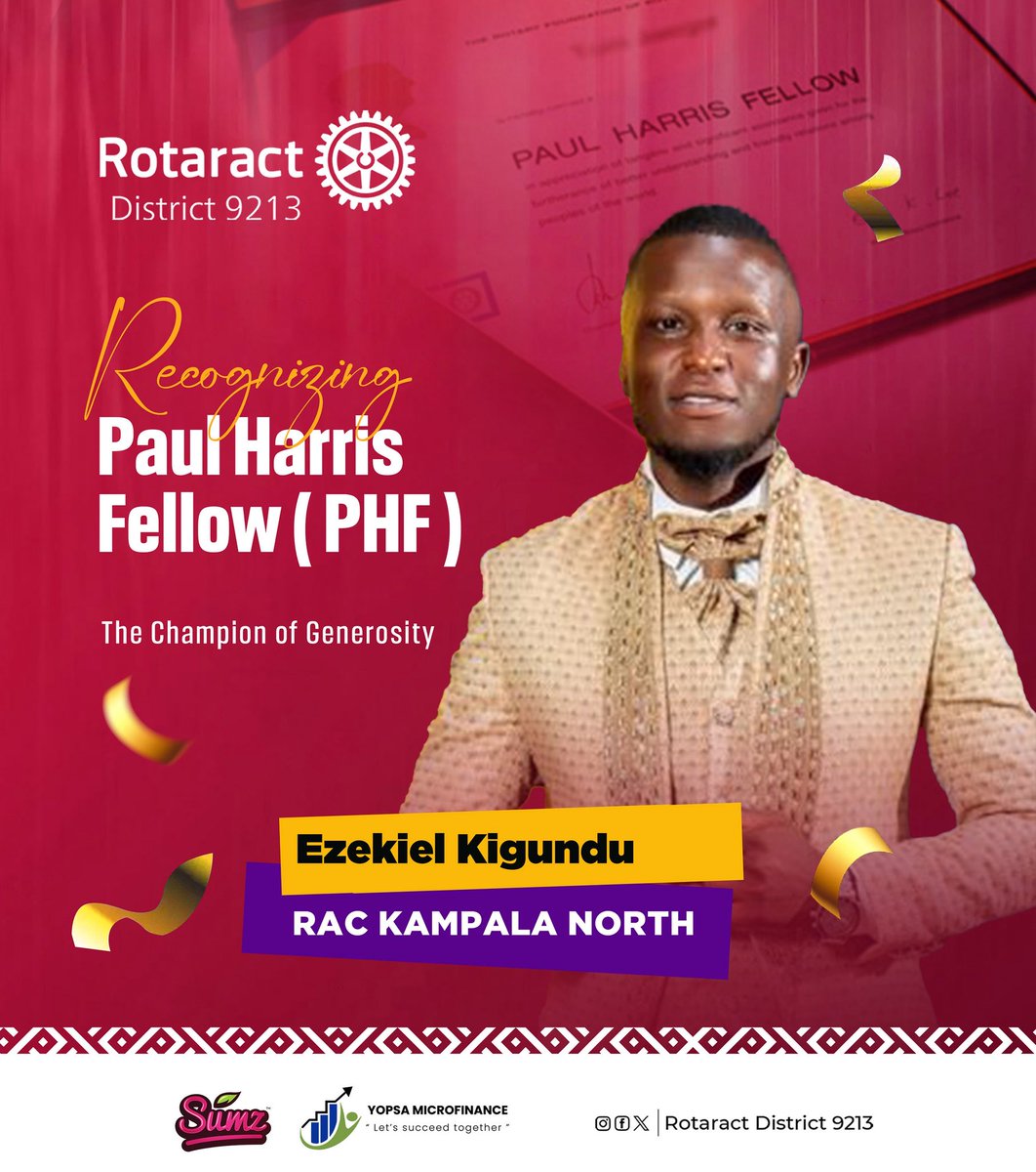 RotaractD9213's tweet photo. Today, we celebrate individuals whose passion for service continues to create meaningful change in their communities and beyond. Your dedication embodies the very best of Rotary, and this recognition is richly deserved.

#PaulHarrisFellow 
#RotaractLegacy https://t.co/VBPOnO4zaj