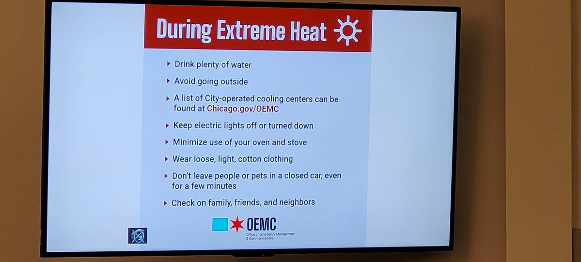 CFDMedia's tweet photo. Dangerous heat &amp; humidity are on the way over the next few days; the City wants everyone to stay hydrated, cool, &amp; safe. Check on our vulnerable family members &amp; neighbors. Lastly, please leave the fireworks to the experts this weekend. Have fun, Chicsgo, but stay safe. https://t.co/nMkNJmB7Qw