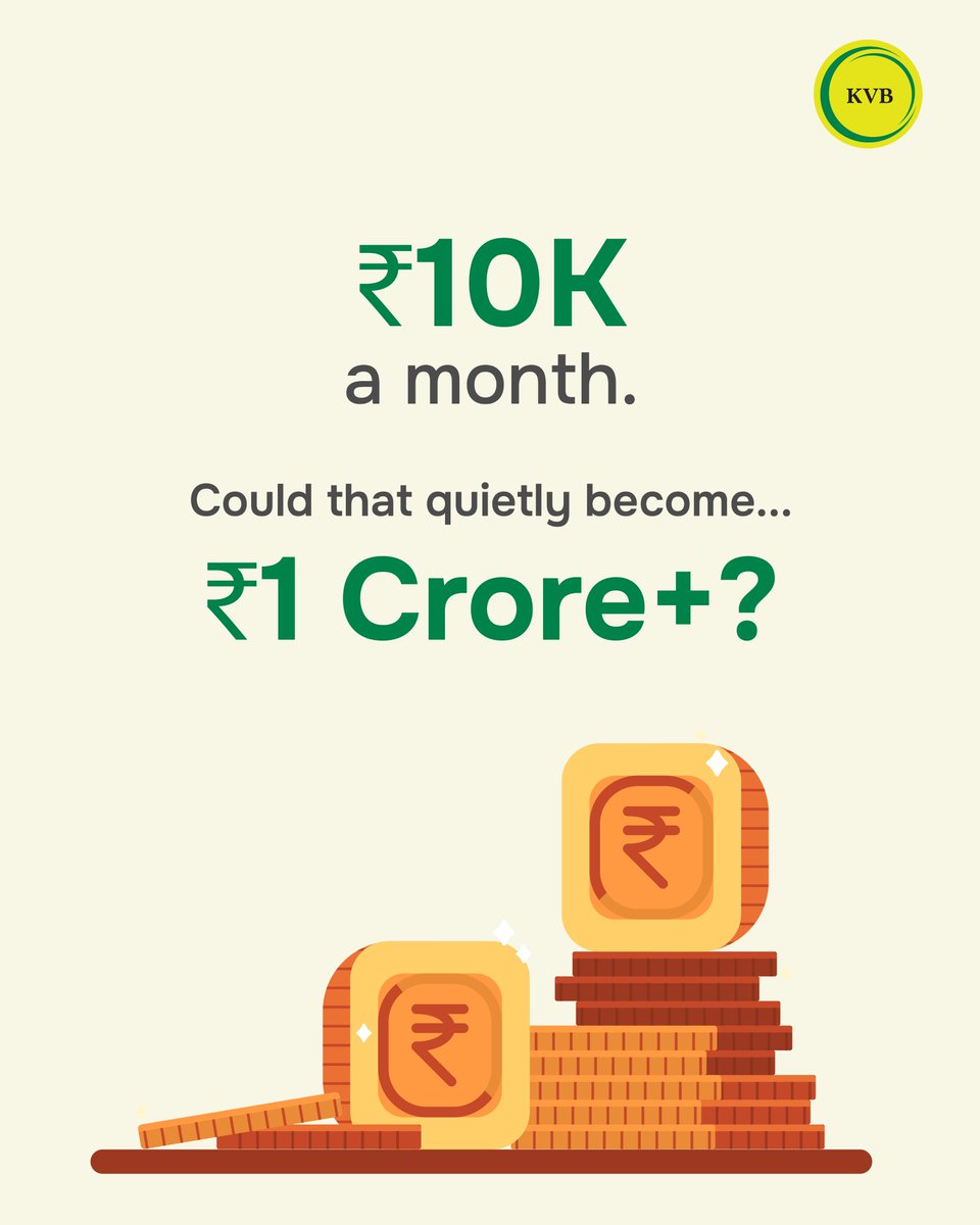 KarurVysyaBank_'s tweet photo. Share it to the person and remind them a small saving habit today can make tomorrow feel a lot more comfortable.
#KVB #KarurVysyaBank #SmartWayToBank #Samriddhi400 #SmartSaving https://t.co/OwJlGXqNFz