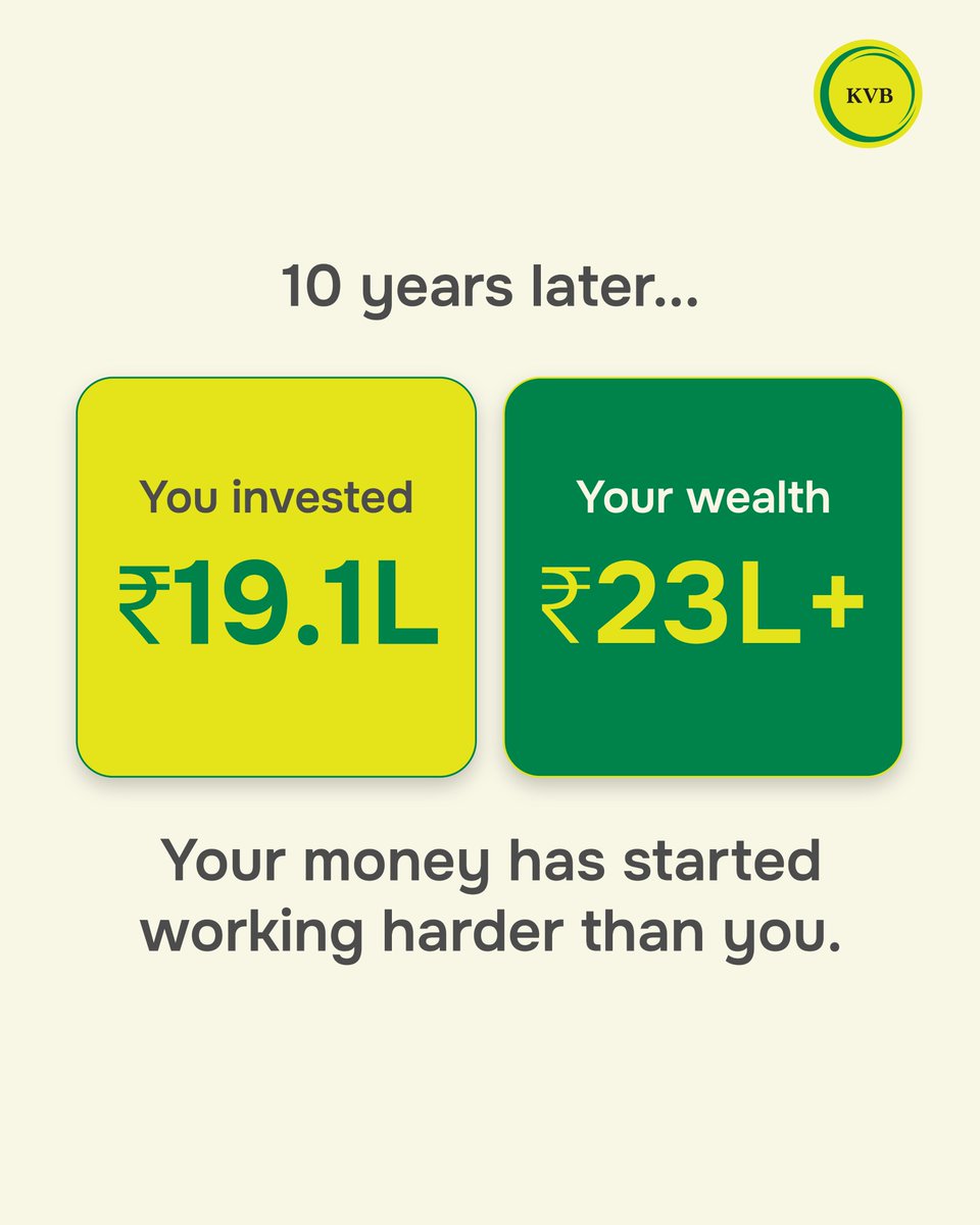 KarurVysyaBank_'s tweet photo. Share it to the person and remind them a small saving habit today can make tomorrow feel a lot more comfortable.
#KVB #KarurVysyaBank #SmartWayToBank #Samriddhi400 #SmartSaving https://t.co/OwJlGXqNFz