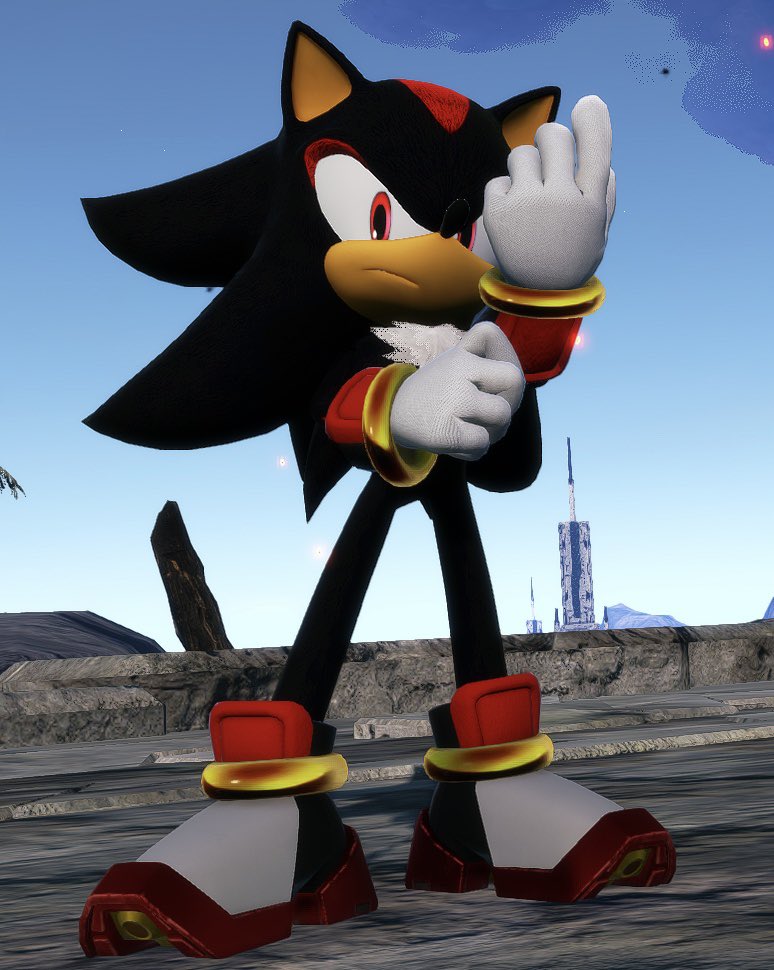 hearts2shadow's tweet photo. I like how Shadow pulls at his gloves when he feels accomplished https://t.co/Ulo6FgfBoX