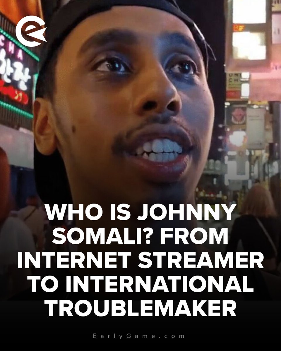 earlygamegg's tweet photo. Johnny Somali (Ramsey Khalid Ismael) became known for IRL streams where he provoked people in public to get attention and views 🤡

His actions in countries like South Korea led to legal problems, and he was sent to prison because of public disturbance and similar charges ⛓⛓ https://t.co/WACMfp8EDQ