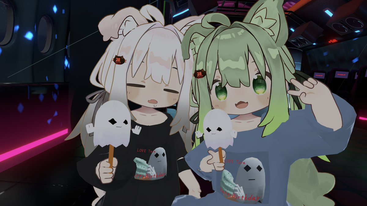 wn0201tp's tweet photo. てらさん- ̗̀ 𝙷𝙰𝙿𝙿𝚈 𝙱𝙸𝚁𝚃𝙷𝙳𝙰𝚈  ̖́-
私がVRC始めた初期からお世話になってます👻
仲良くなれて嬉しいのと、これからも仲良くして欲しい🐊
良き日にしてね！！！(◆_◆)
 #VRChat https://t.co/EgFdCetg0h