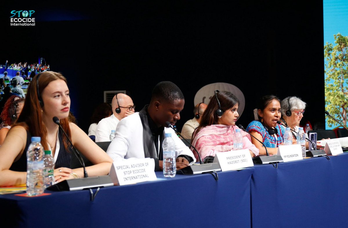 EcocideLaw's tweet photo. Heartening to engage with regional and local governments getting behind the criminalisation of #ecocide.

📷 Stop Ecocide International's Lauren Banham moderating a panel on #ecocidelaw @uclg_org Congress in #Tangier last week!

Learn more: https://t.co/z5wllgJIrP

#StopEcocide https://t.co/3RqMs6ex62