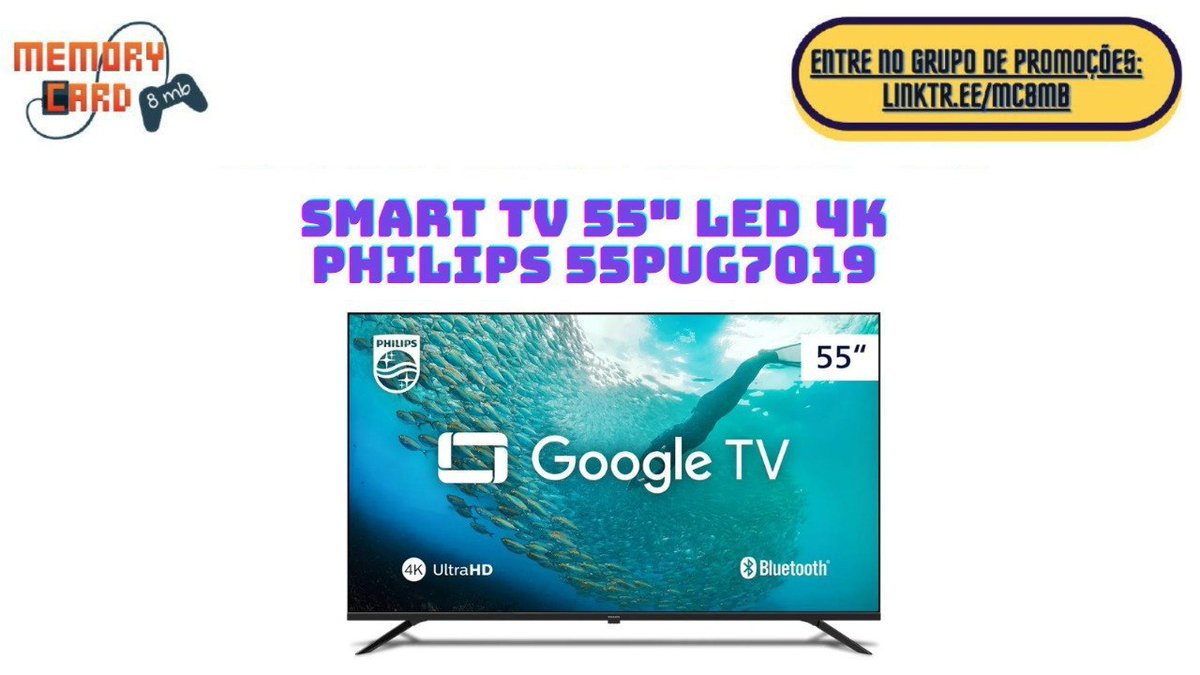 MC8MB's tweet photo. Smart TV 55" LED 4K Philips 55PUG7300 (60Hz)

R$ 1.899,05 no pix
R$ 1.999,00 em até 12x

https://t.co/ipJmn1TfSU
_____

✔️ Grupo de Promoções do Memory Card:
https://t.co/X6HGwYEZj0 https://t.co/zzh3G0fPIN