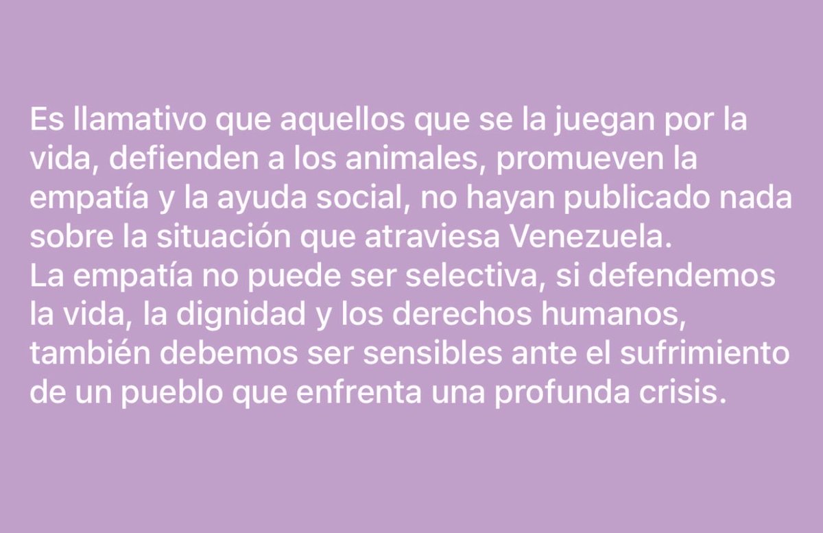 giosaray80's tweet photo. Asumir que nadie hace nada solo porque no lo publica es confundir solidaridad con exhibición. No toda ayuda necesita convertirse en contenido para demostrar humanidad.
Hay acciones que ya están en marcha, organizadas y llegando a quienes lo necesitan, sin la necesidad de mostrar https://t.co/4B94szE2Hz
