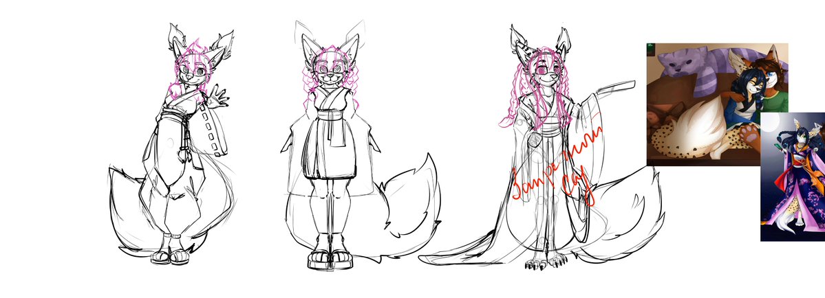 DragonSilina's tweet photo. The reference is also updated with outfits and sketches of appearance. :3 https://t.co/G5iuq6IJa1