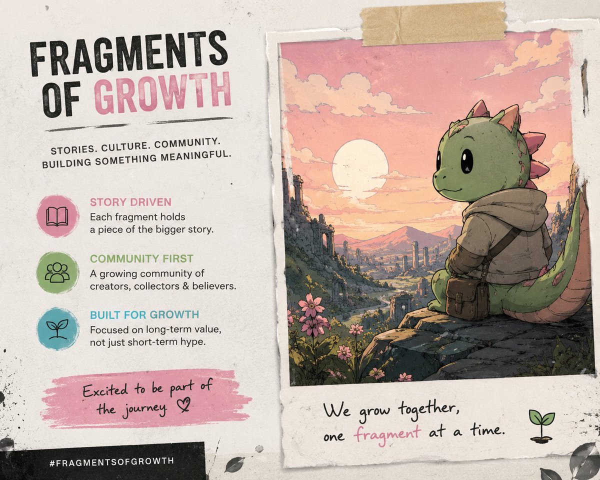bob7ak's tweet photo. In a space full of short-term hype, it’s nice to see a project that actually cares about culture, storytelling, and building something real.

@FragmentsofGrowth feels like more than just an NFT collection — it’s a community.

apply for the wl
https://t.co/MTOUAZFNuz

#DigitalArt https://t.co/MLILkRrDli