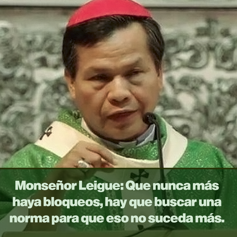 caos_desorden's tweet photo. Monseñor Leigue pide una norma para que "nunca más haya bloqueos".

La pregunta es otra: ¿quién nos salva de una iglesia que, una vez más, apoya a la derecha y no a quienes sufren hambre, persecución y represión?

Cuando la Iglesia pide restringir la protesta en lugar de defender los derechos del pueblo pasa a convertirse en parte del problema.
#Bolivia