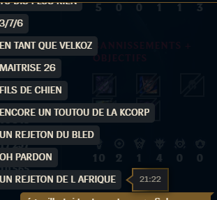 KaYoShiroo's tweet photo. @LoL_France Il était temps. Parce que des mecs comme ça qui continuent de lancer des games, bon. Un signalement au support avait été fait, évidemment, rien n'a été fait. https://t.co/AayBptPxB4