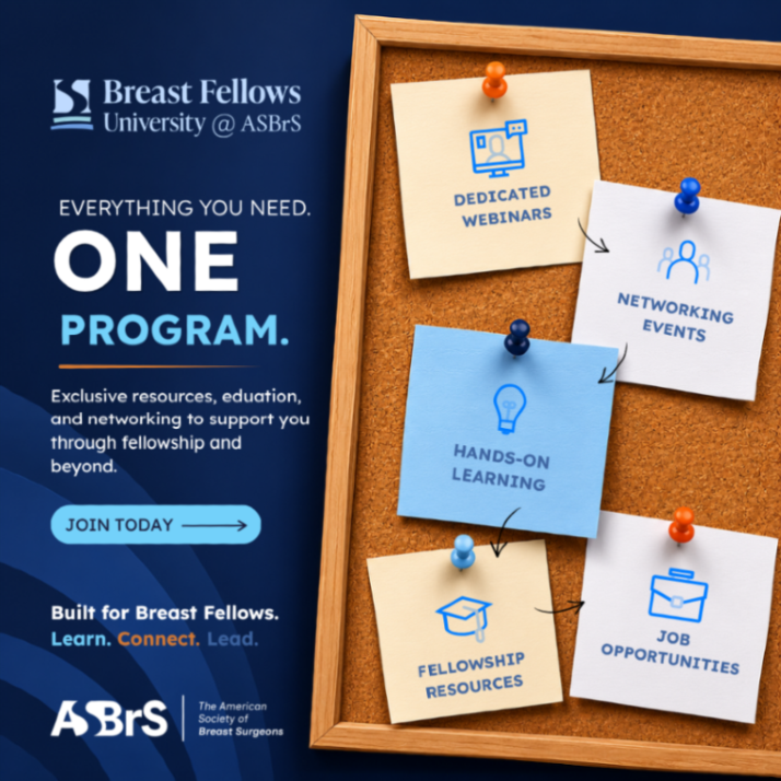 ASBrS's tweet photo. Your future in breast surgery starts now. Become an #ASBrS Candidate Member and unlock access to exclusive educational opportunities, professional connections, and more.

https://t.co/djYvp19tUg https://t.co/HtbDnf8PEX