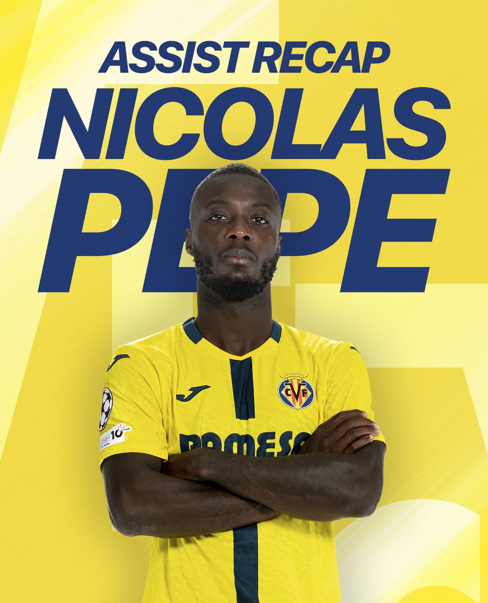 VillarrealCF's tweet photo. Donde pone el ojo, pone la pelota 🪄

🐘 @Nicolaspepe1919 🐘

📺 https://t.co/sqjzPEkBuz https://t.co/XwV06gf7IG