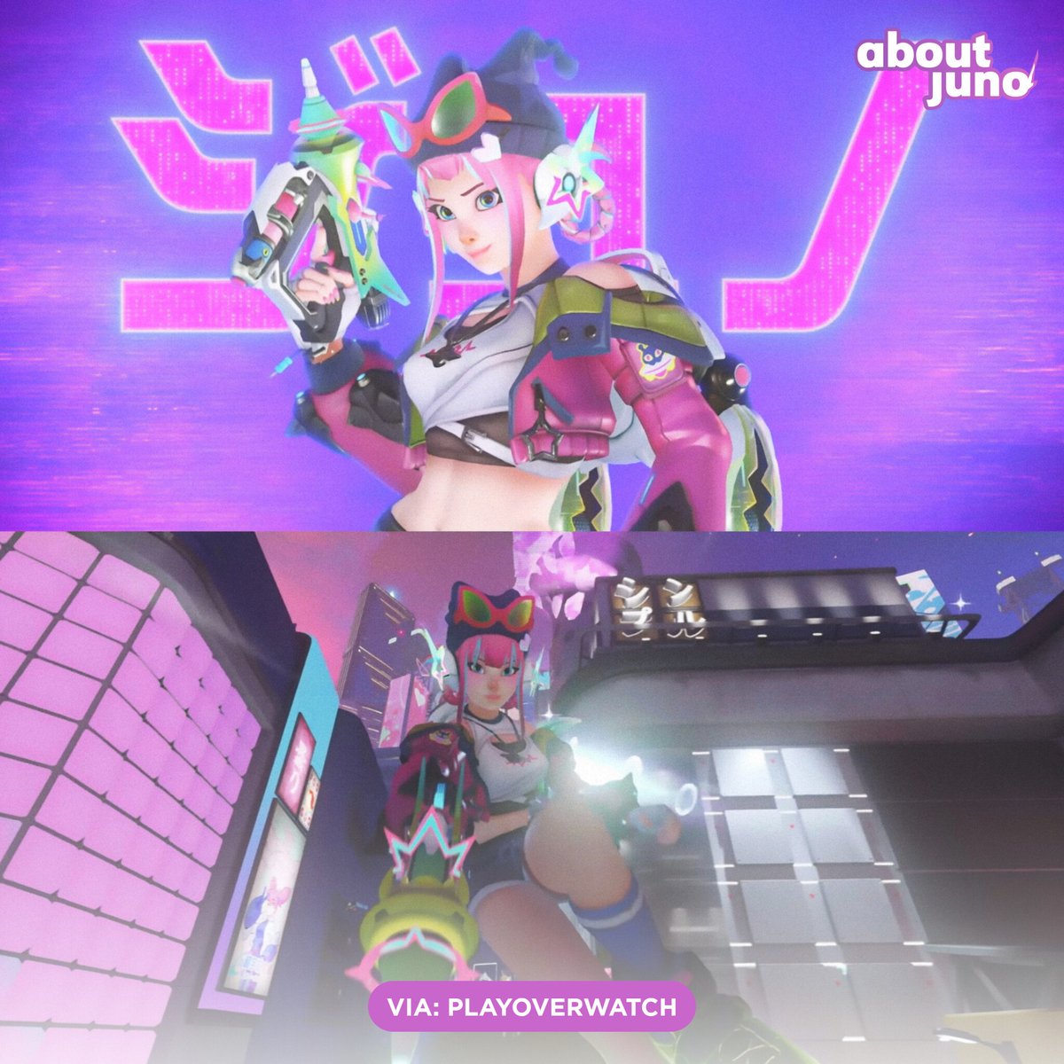 AboutJunoOW's tweet photo. New #Overwatch Juno Collaboration Skin: Yoasobi 💿

🗓️ Available tomorrow! https://t.co/rmnhJNlLbL