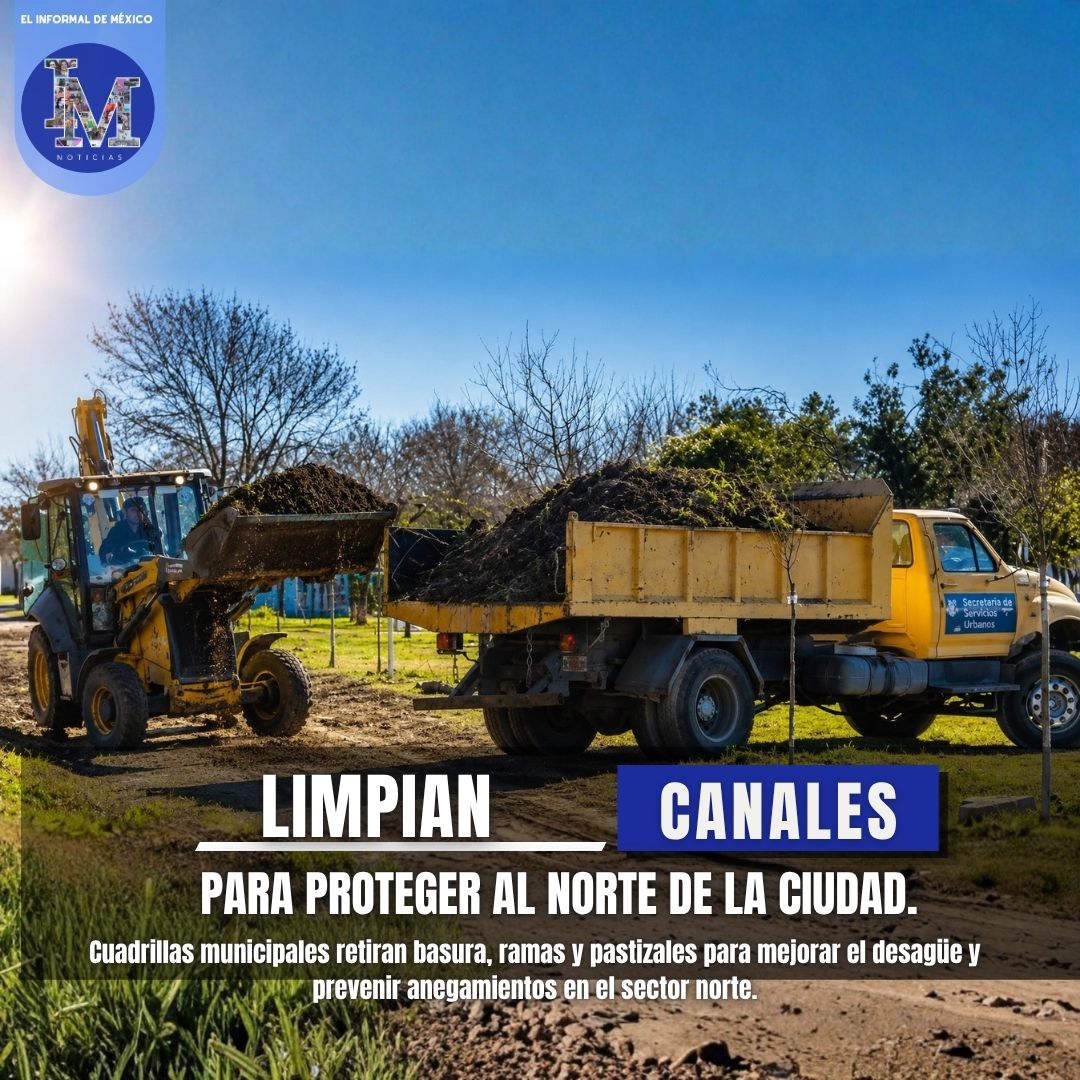 DeInformal's tweet photo. 🚧 San Francisco limpia canales del sector norte para reducir riesgos en temporada de lluvias.

Cuadrillas y maquinaria municipal retiran basura, ramas y pastizales para mejorar el drenaje y proteger a familias ante posibles anegamientos.

#SanFrancisco #Lluvias #Prevención https://t.co/7l94DnIcqG