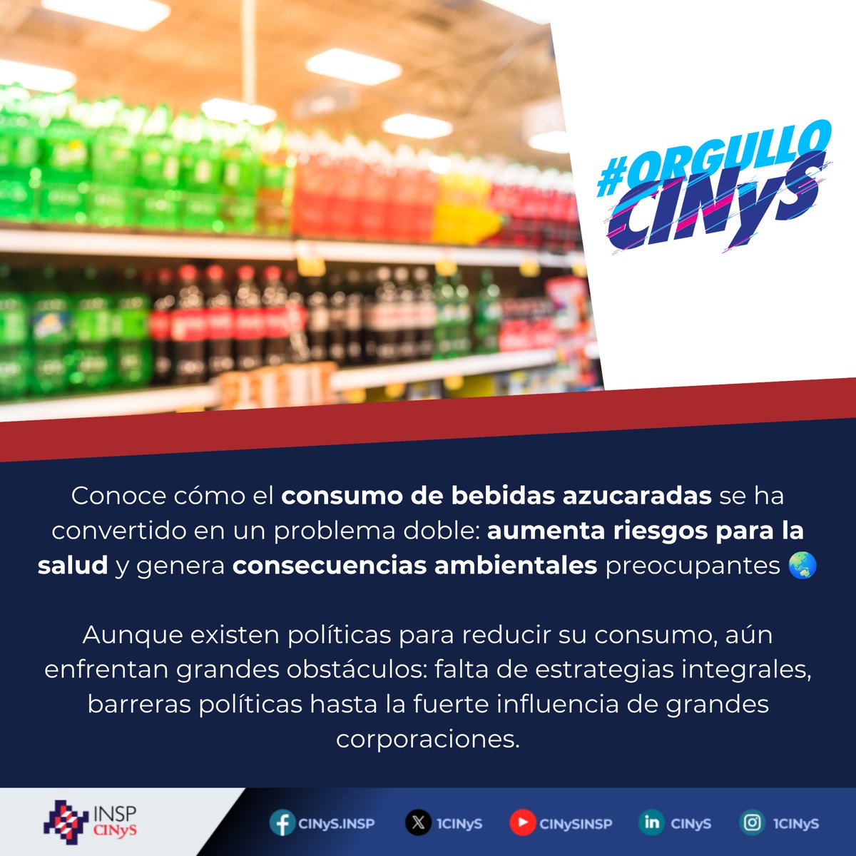 1CINyS's tweet photo. Las bebidas azucaradas no solo afectan tu salud… también impactan al planeta 🌎

Este artículo discute cómo su consumo se ha convertido en un problema doble: aumenta riesgos para la salud 💔 y genera consecuencias ambientales preocupantes.

Aunque existen políticas para reducir su consumo, aún enfrentan grandes obstáculos: desde barreras políticas hasta la fuerte influencia de grandes corporaciones  trasnacionales que acaparan recursos naturales y promueven agresivamente sus productos.

Urge implementar y fortalecer estrategias integrales y sostenidas que realmente logren disminuir su consumo.

Consulta el artículo: https://t.co/buLkJntgFO
#OrgulloCINyS #OrgulloINSP