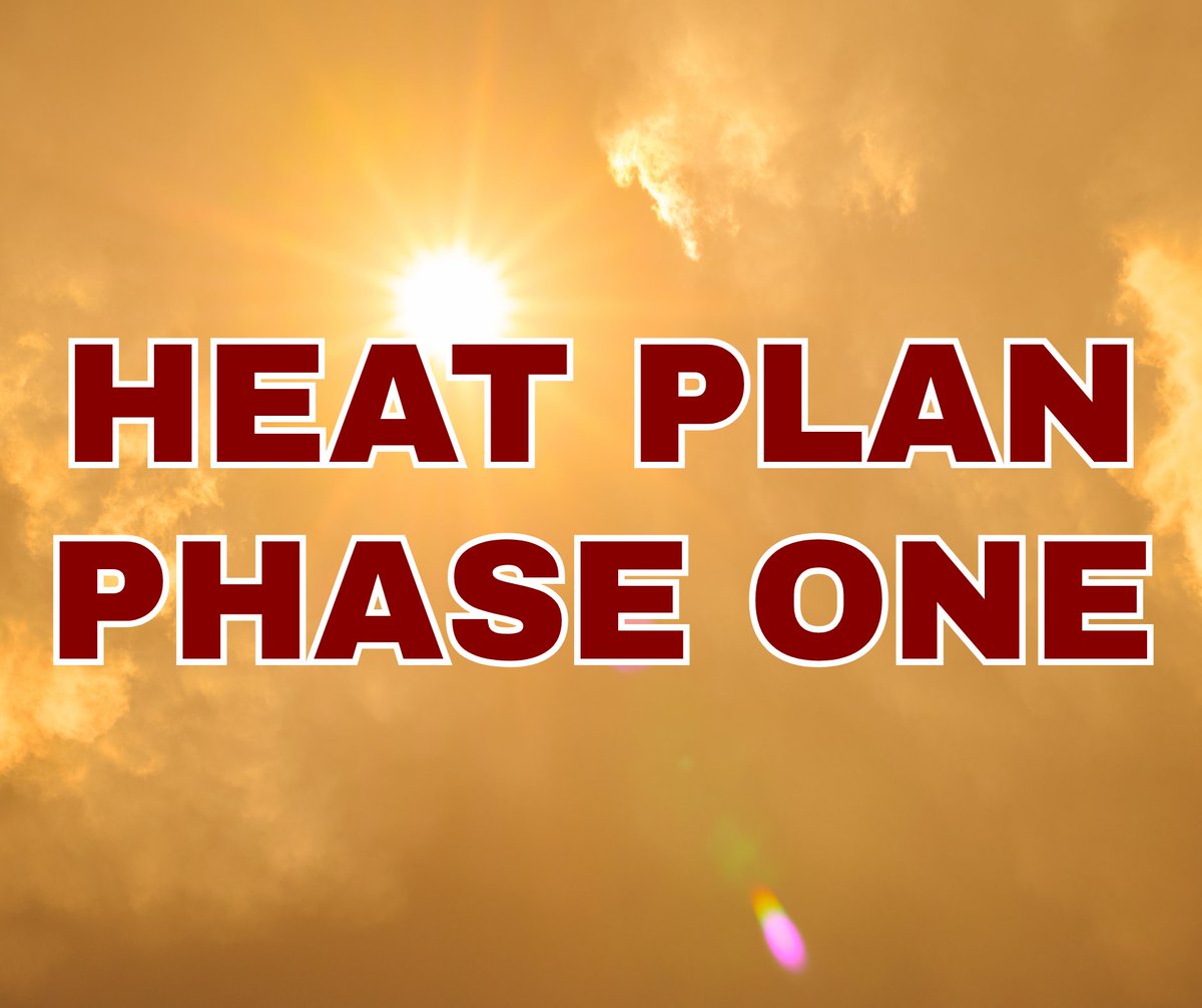 LexKYEM's tweet photo. The city of Lexington will activate Phase One of the Heat Plan from Monday, June 29, to Thursday, July 2, 2026. Learn more about Phase One of the Heat Plan and heat safety on our website: https://t.co/1a4Bw1Pior https://t.co/m92sFZH5nw