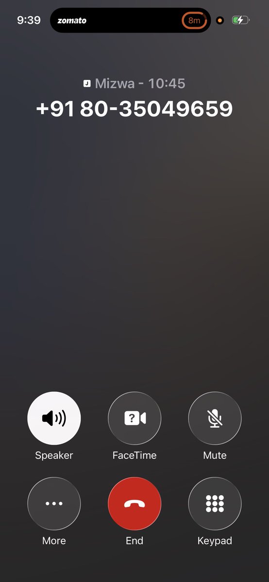 berozgarkalakar's tweet photo. @zomato @ZomatoCare bro your app has been showing “arriving in 8 mins” for the past 45 MINUTES 💀 either fix your math or hire a time traveller because clearly your delivery guy is stuck in a different dimension 🤣 https://t.co/8Gjm2yAVB3