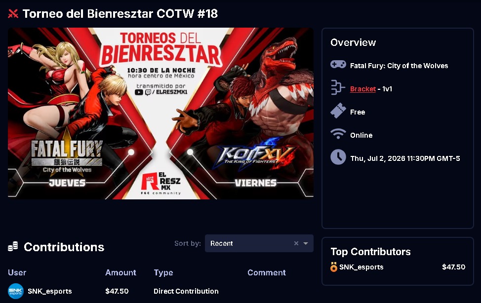 reszmx12's tweet photo. Chicos les recordamos que nuestros torneos aparte de que ya eran oficiales de snk, ya cuentan con premio por parte de ellos de 47.50 dls!,  animense a jugar y participar, les recuerdo que esta prohibido jugar multitorneos asi que tendrán un bracket muy rapido animo y exito ! https://t.co/xcEdNRFIlD