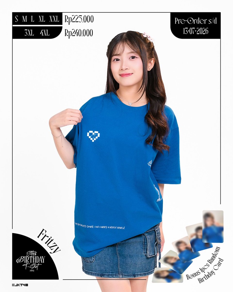 48timee's tweet photo. JKT48 Birthday T-Shirt Fritzy https://t.co/yivQcktHM9