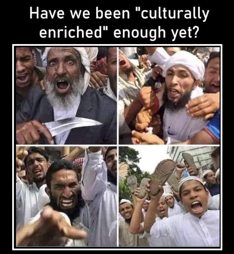 MagaAlphaMale's tweet photo. they aren't blowing shit up and involved in every criminal enterprise imaginable and voting for communists whose avowed goal is to tear the country down and replace all whites with Third World Pirates

oh, and not grooming and cutting the penises and breasts off of little boys and girls to trans them

oh, and they are wholesome and family oriented and having many white children and not breaking any laws and serving God and their communities