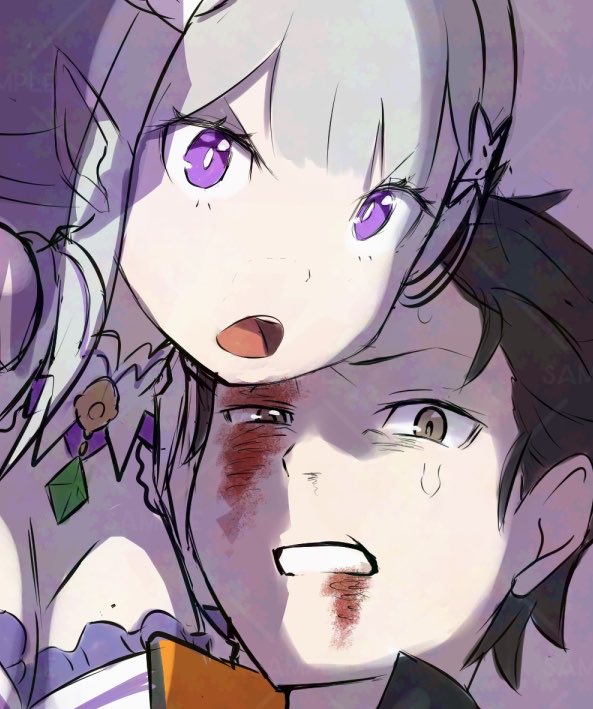 ZR_sio_4's tweet photo. スバエミ描き途中 https://t.co/TFyv7IHYs7