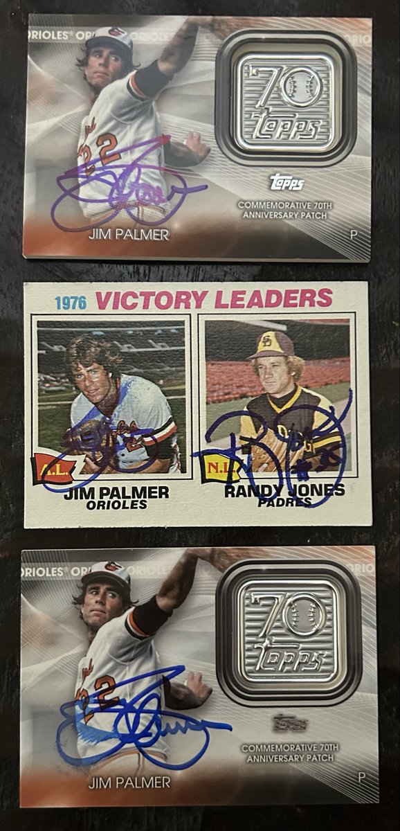 brican2005's tweet photo. @Jim22Palmer So 😢. Wrote (what I thought was) a nice letter. Paid MORE than your requested through the mail fee and all 3 standard cards came back smeared??? Sad day for this Timonium native and longtime fan of yours. https://t.co/Ea6WmaQSrE