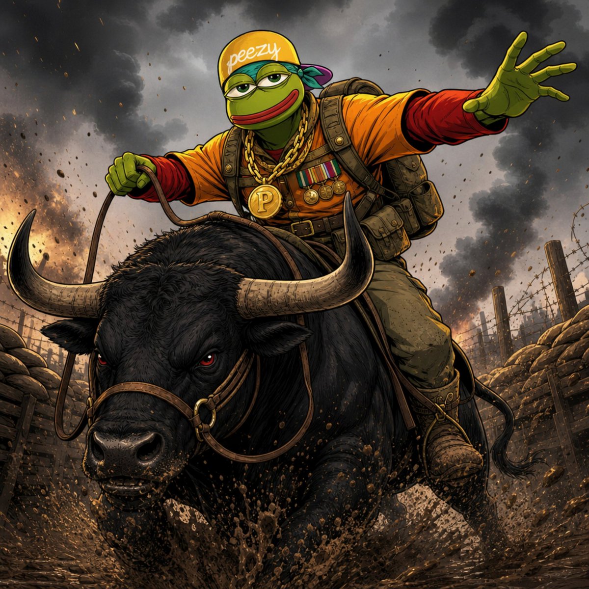 peezyethereum's tweet photo. “I just wanted to see how hard this puppy bucks." 🐂🀄

$PEEZY $ETH https://t.co/RJIk9iBJvW