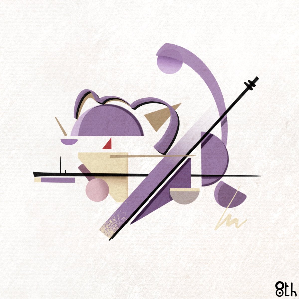Abstract Pokemon Design Day 19 of turning every Pokémon into abstract art. #019 Rattata