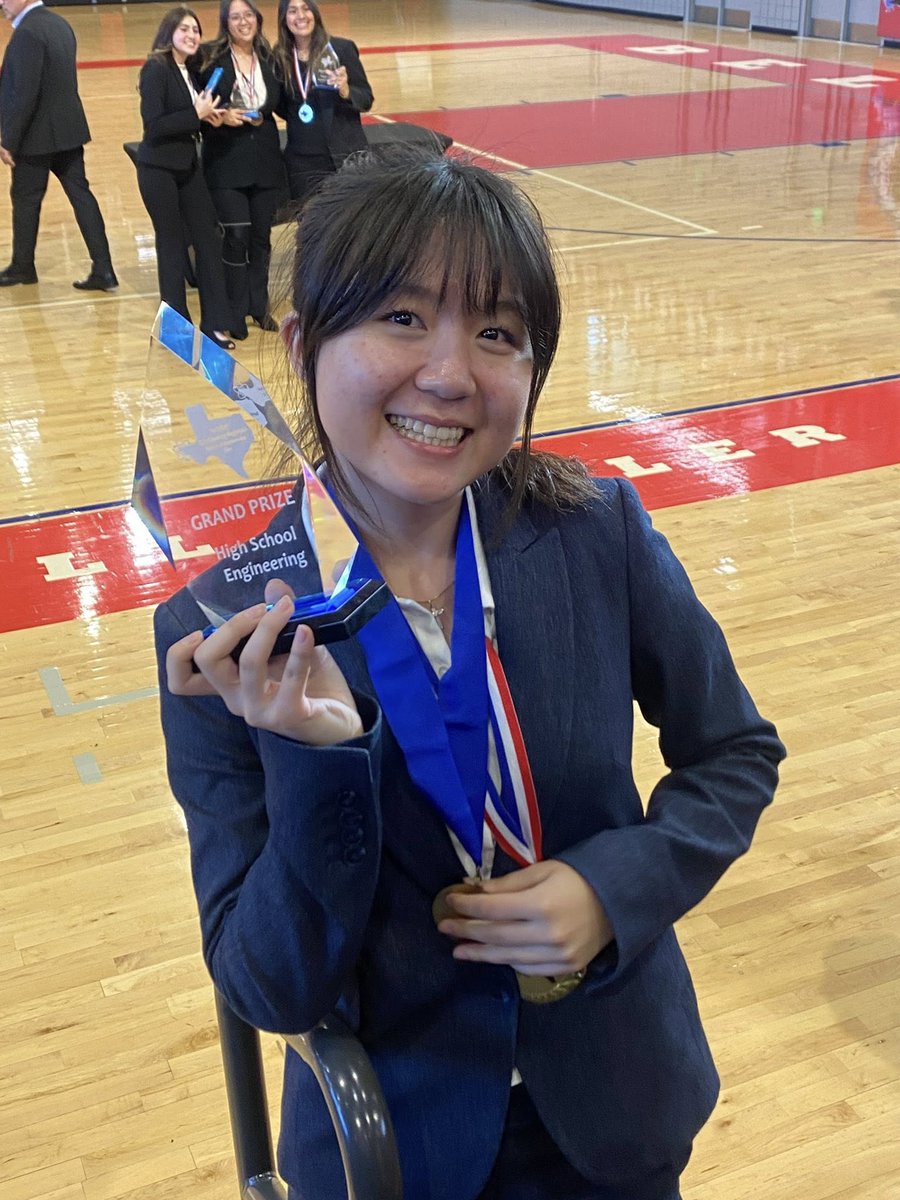 HarmonyEdu's tweet photo. Congrats to Hanah K. from Harmony Science Academy–El Paso:  2nd-time ISEF participant in Biomedical Engineering! 
Her project “GIRYO”  won special awards: APA Award &amp; Naval Science Award. #HarmonyProud 

Read more about her project https://t.co/01WmOAGPvu https://t.co/VHCFhwzodJ