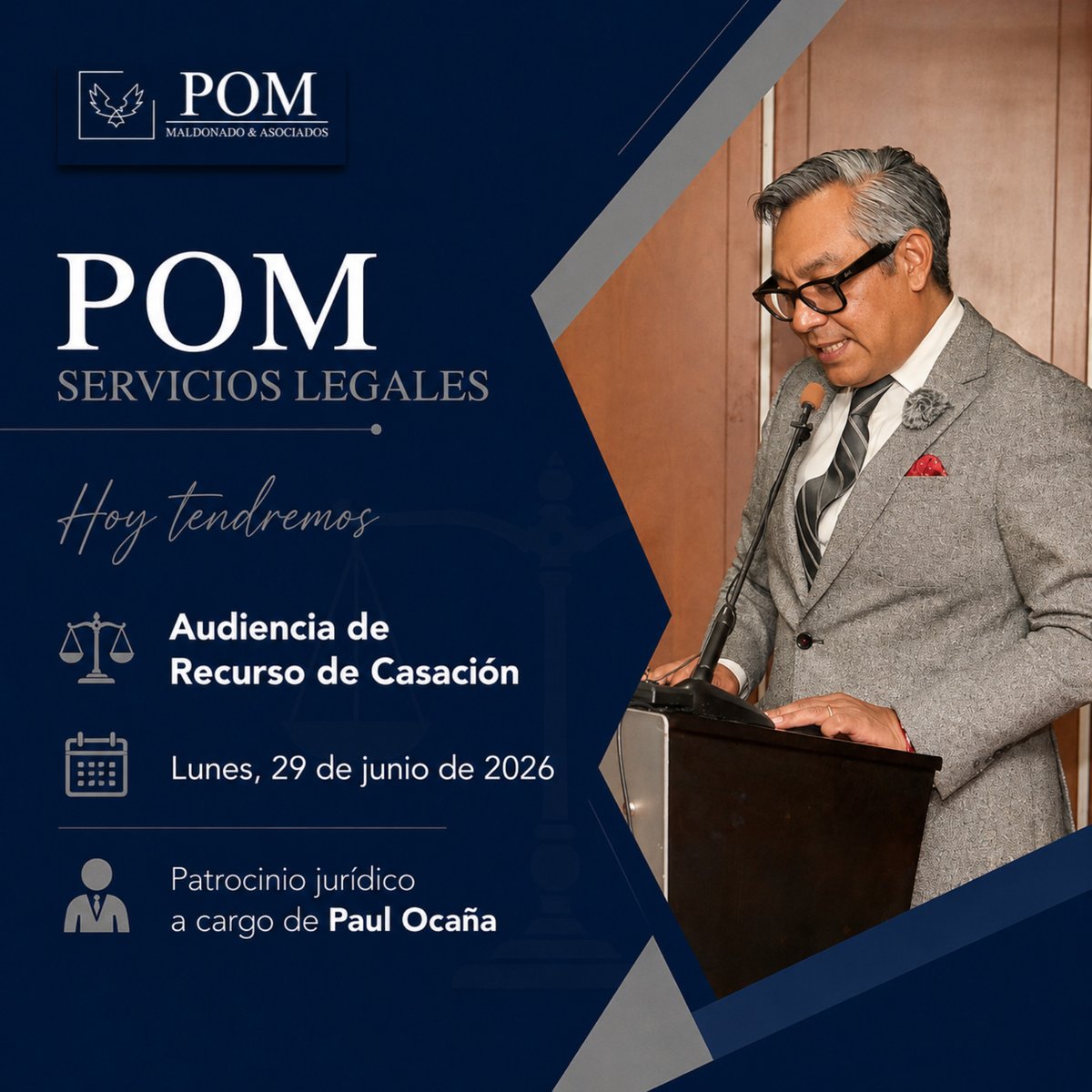 pomslilaw's tweet photo. 📚 ¿Sabías que el recurso de casación no vuelve a analizar las pruebas?

Su objetivo es verificar que la ley haya sido correctamente aplicada. ⚖️

#Casación #Derecho #Abogados #POMServiciosLegales https://t.co/BIdu9C3MOH