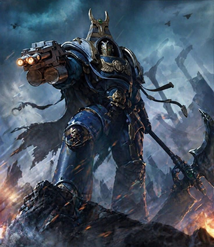 strukov_roman's tweet photo. Thousand Sons before the Heresy had the cleanest armor in 40K and nobody can convince me otherwise. 🔥
Ancient Egyptian space wizards with bolters is such an unfairly cool concept. https://t.co/2Gh8esRdkv
