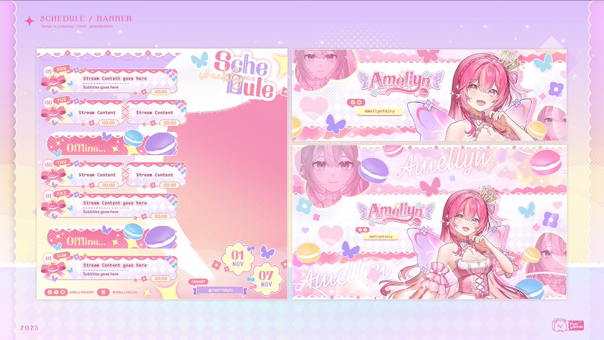 _punyamai_'s tweet photo. 【 Work 】
Vtuber Pack / Banner for @.AmellynFairy
—
#punyamaiWorks #Amellyn https://t.co/pvqlQU6G2p