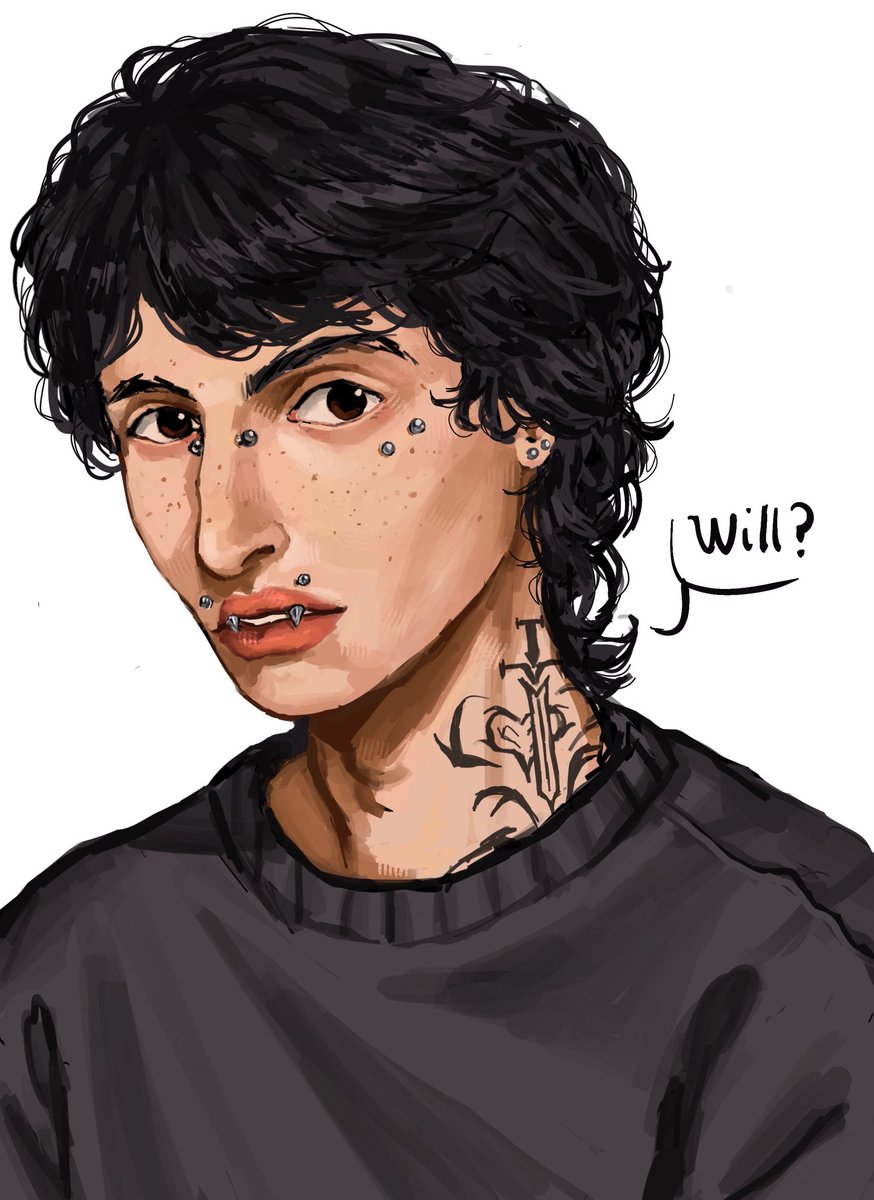 DuskRo_se's tweet photo. byler. i just wanted to draw mike with peircings https://t.co/QtJUf5yEjn