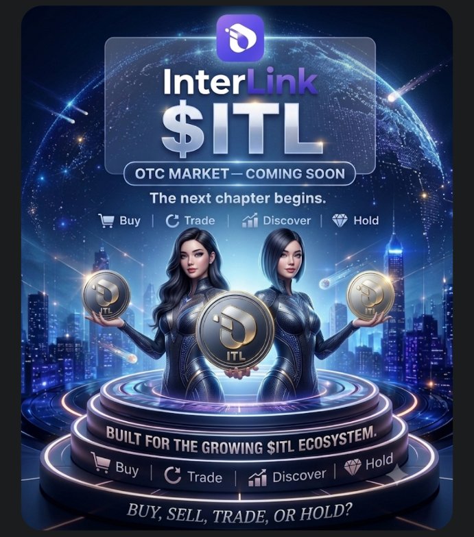 AMuhammad25513's tweet photo. "The InterLink $ITL ecosystem is growing! Get ready for the upcoming OTC Market—buy, trade, discover, and hold your way into the future of digital finance. Stay tuned!"
#Interlink #ITLG #ITL https://t.co/HUFva45rlk