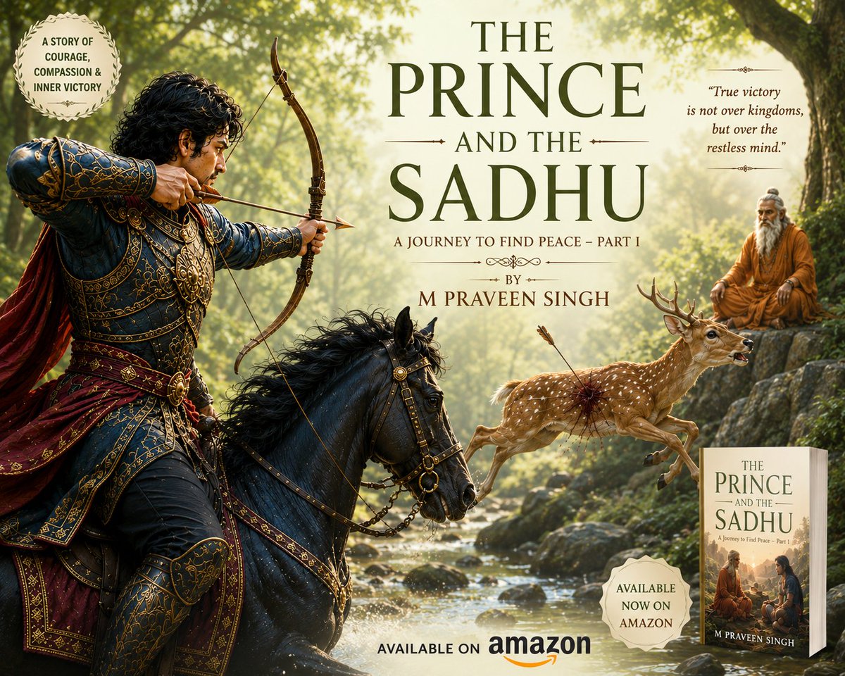 Mytalks2022's tweet photo. #ThePrinceAndTheSadhu
#MPraveenSingh
#KindleBooks
#AmazonKindle
#BookRecommendation
#MustRead
#BookLovers
#ReadersOfX
#BookCommunity
#NowReading
https://t.co/auTUWucx83
Read on Amazon Kindle https://t.co/iig9n7XEp3