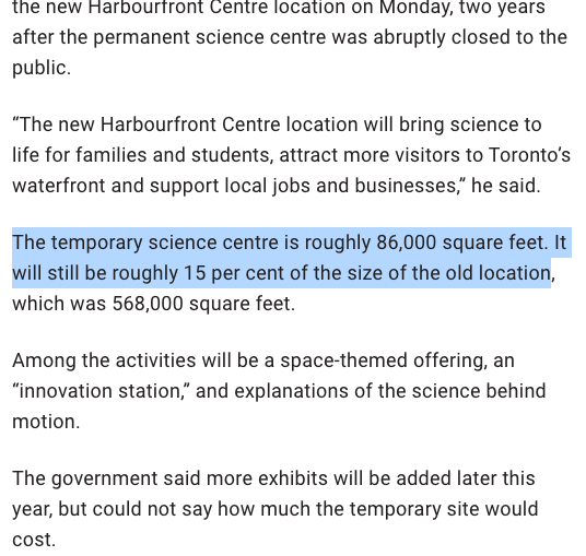 edwardrow's tweet photo. Two years after manufacturing a crisis that didn't exist at the purpose-built Science Centre building, they've opened what looks like an off-beat mcdonalds playplace on the waterfront, are calling it a success. 1/6th the size of the culturally significant, original Science Centre https://t.co/urIkVBOai1