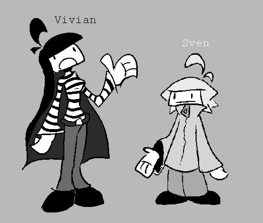 MooMooArmageddn's tweet photo. finally drew two ocs that have haunted my head for like literal years https://t.co/YCGv9D2xAg